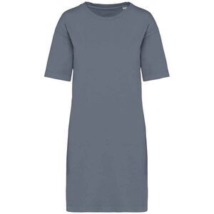Native Spirit Womens/Ladies T-Shirt Dress / Mineral Grey